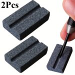 Twee V-vormige dart slijpstenen