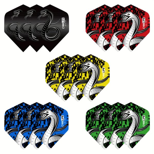 15-Pack Dart flights Beschikbaar in 5 Kleuren