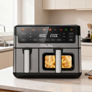 10L Luchtfriteuse-oven met dubbele mand