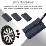 Twee V-vormige dart slijpstenen