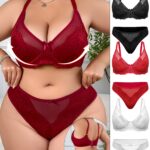 6-delig Dames Plus Size Sexy Lingerie Set
