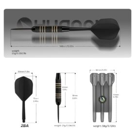 23g Alles-in-Één Koperen Dartset met Opbergkoffer