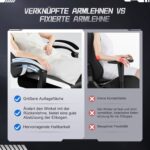 Gronfont Gamingstoel met Voetensteun, Schommelfunctie tot 155°