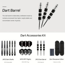 26G Hard Darts met Stalen Punt