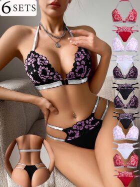 6 Sets Elegante Dameslingerie Sets