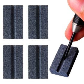 Twee V-vormige dart slijpstenen