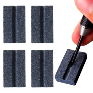 Twee V-vormige dart slijpstenen