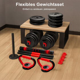 4-in-1 Verstelbare Dumbbell Set met Kettlebell