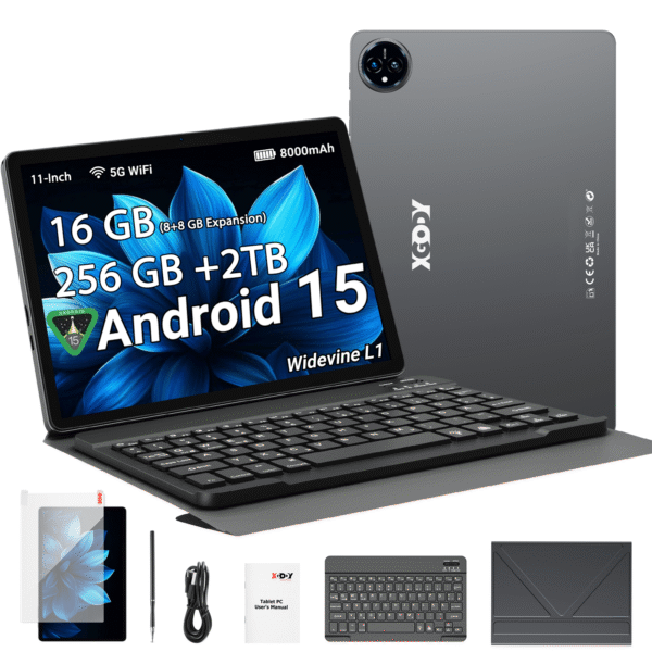 XGODY 2025 Android 15 Nieuwe 2-in-1 Tablet