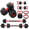 4-in-1 Verstelbare Dumbbell Set met Kettlebell