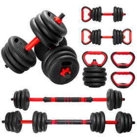 4-in-1 Verstelbare Dumbbell Set met Kettlebell