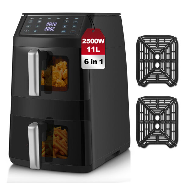 product-open-c82d87338225442e812665ba66dc3310-goods 2500W Verticale Dubbele Airfryer