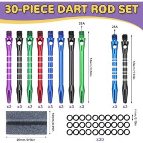 30 stuks Aluminiumlegering Dartschachten