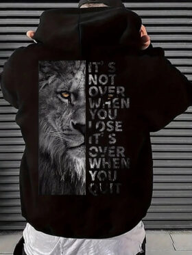 Leeuw-geïnspireerde Hoodie voor Mannen