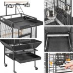 Yaheetech vogelkooi met wielen