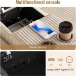 bankstel5 Gestoffeerde bank voor woonkamer met usb