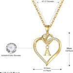 Hartvormige halsketting voor dames, zilver-goud