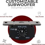 Caliber BC120US Actieve subwoofer voor auto, 500 W