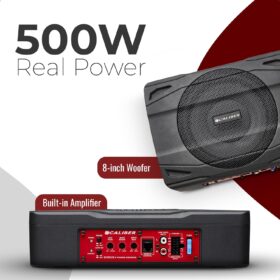 Caliber BC120US Actieve subwoofer voor auto, 500 W