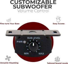 Caliber BC120US Actieve subwoofer voor auto, 500 W